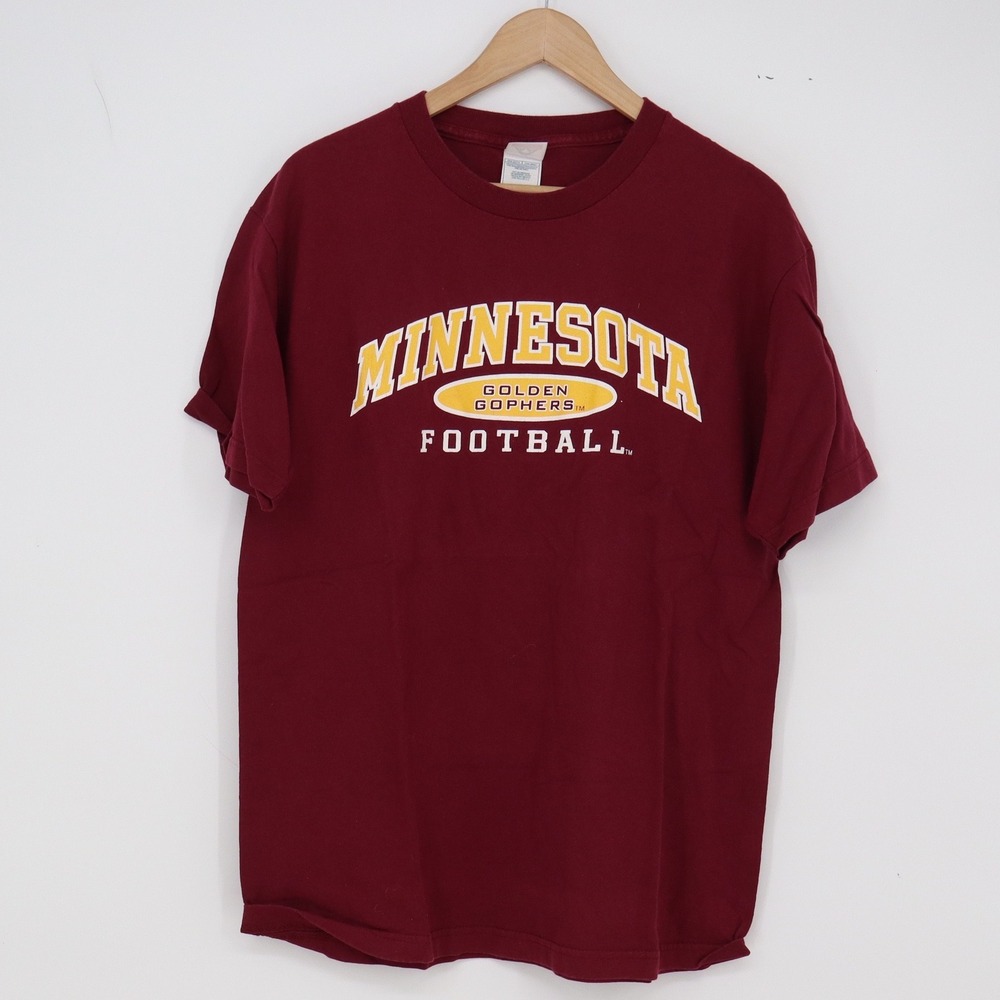 Minnesota T-Shirt Mens L Maroon NCAA Football Alstyle Apparel Excellent